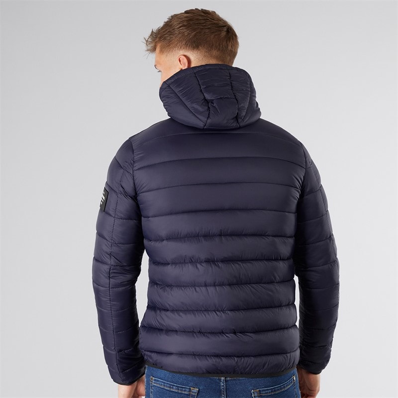 Crosshatch Mens Gattering Puffer Jacket Midnight - Image 2
