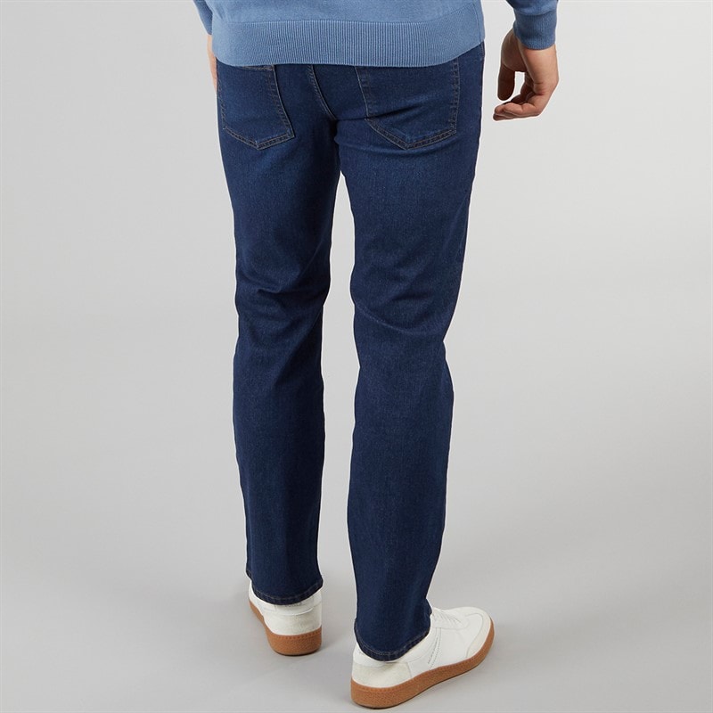 Crosshatch Mens Draker Straight Jeans Dark Wash - Image 2