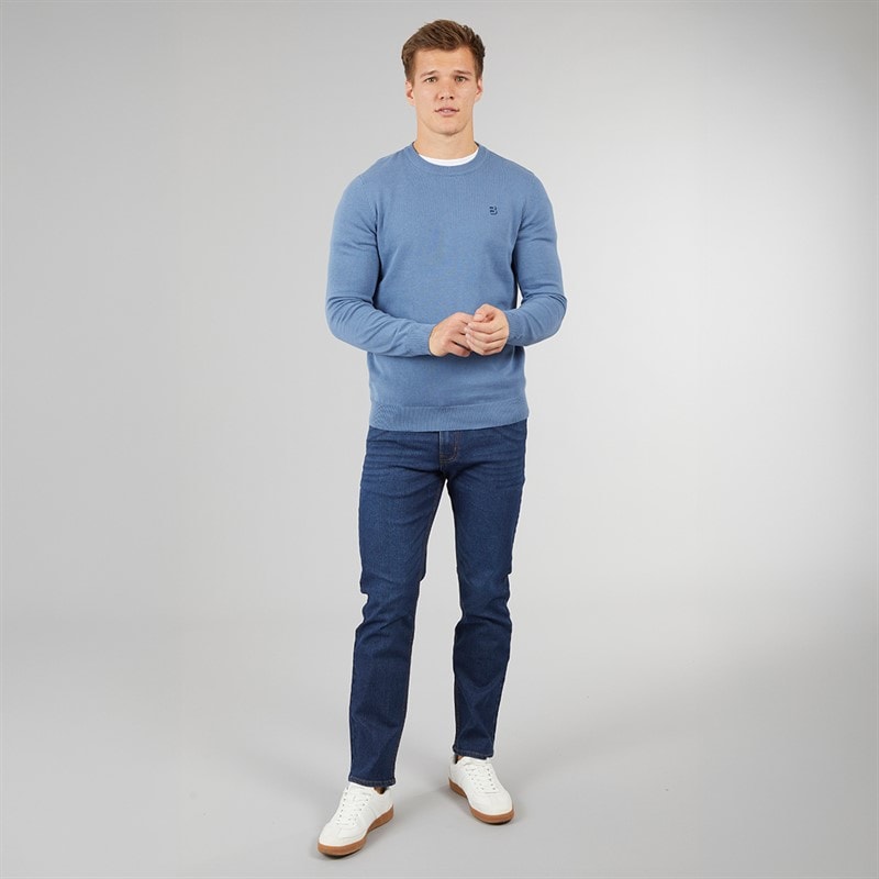 Crosshatch Mens Draker Straight Jeans Dark Wash - Image 4