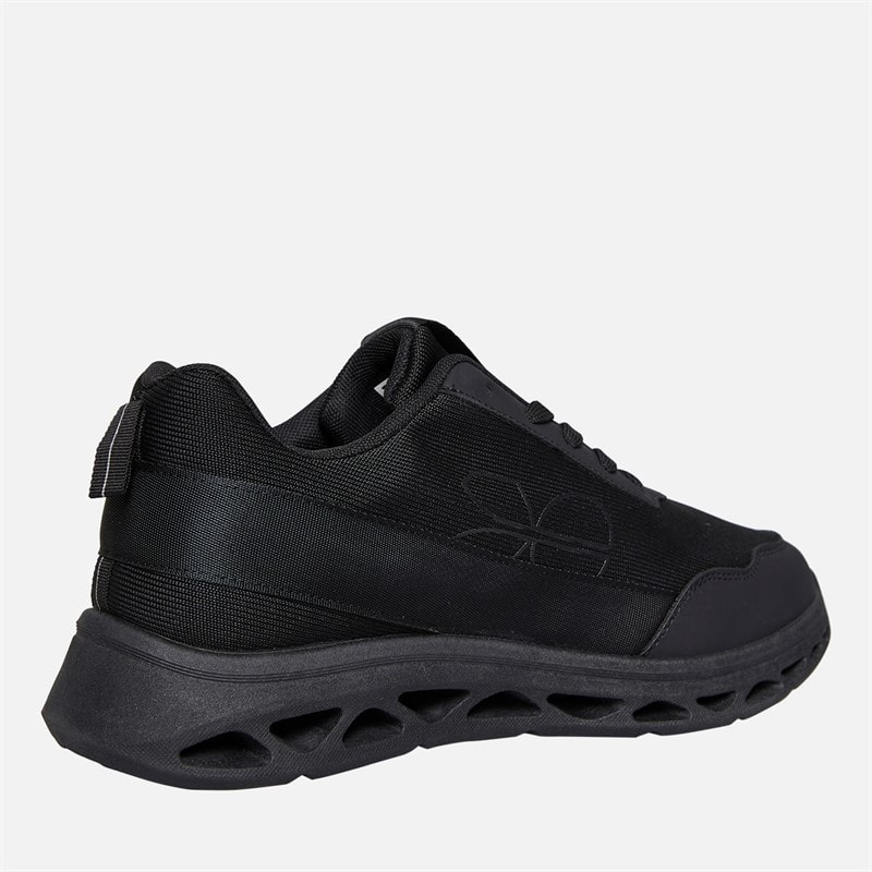 Crosshatch Mens Jesmond Trainers Black Mono - Image 5