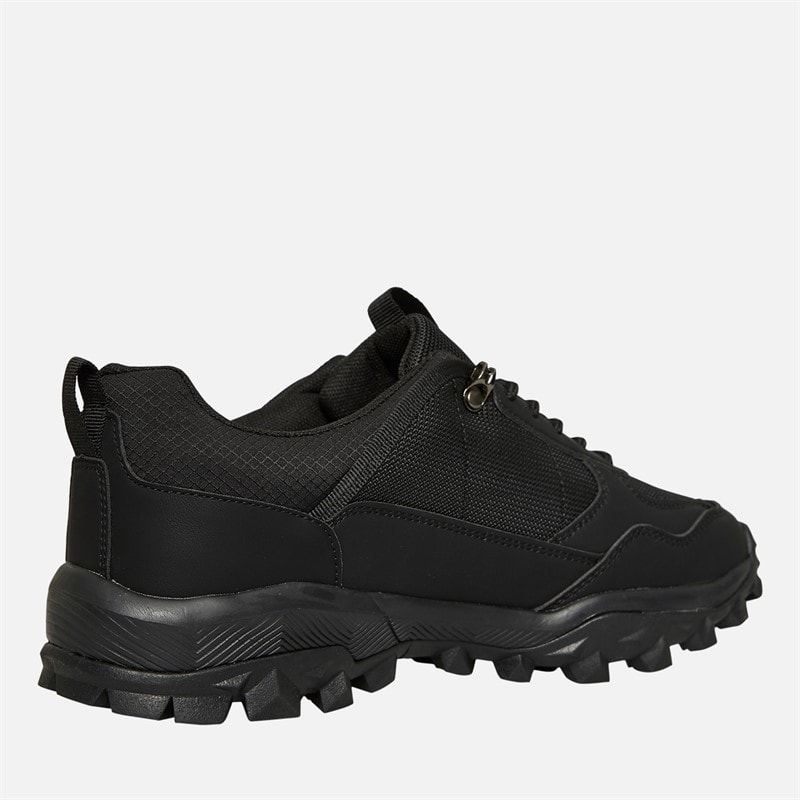 Crosshatch Mens Heymare Trainers Black Mono - Image 5