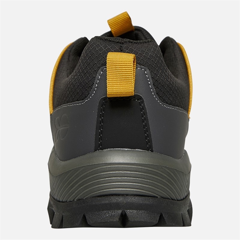 Crosshatch Mens Heymare Trainers Black/Charcoal/Taupe - Image 3
