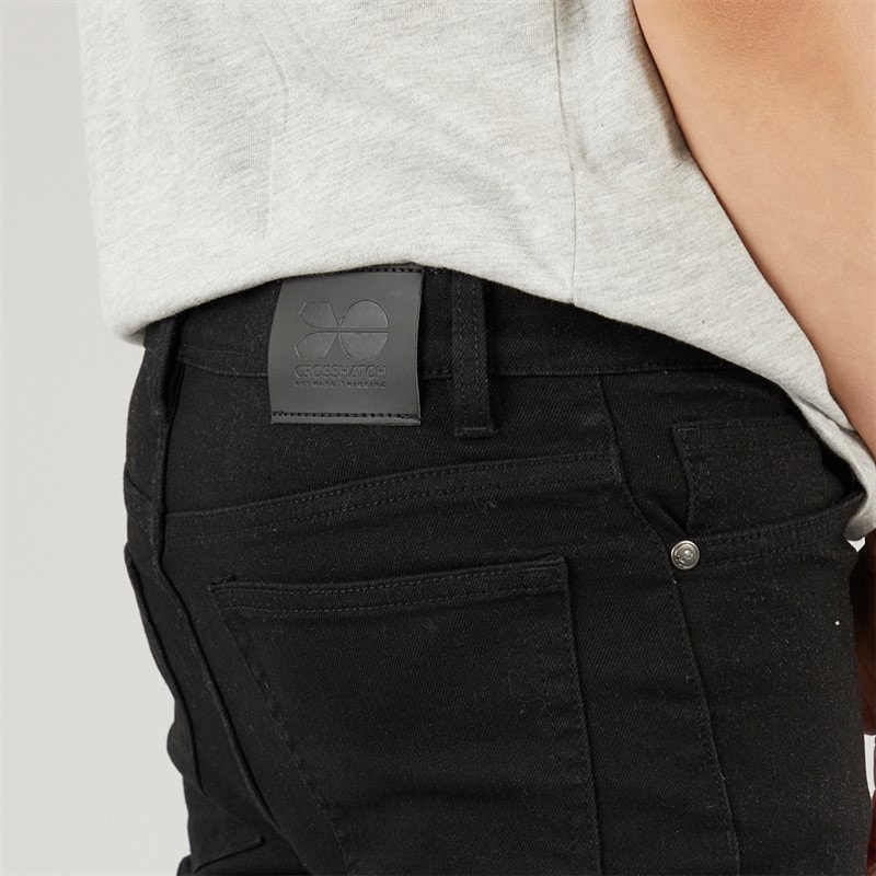Crosshatch Boys Slim Jeans Black - Image 3