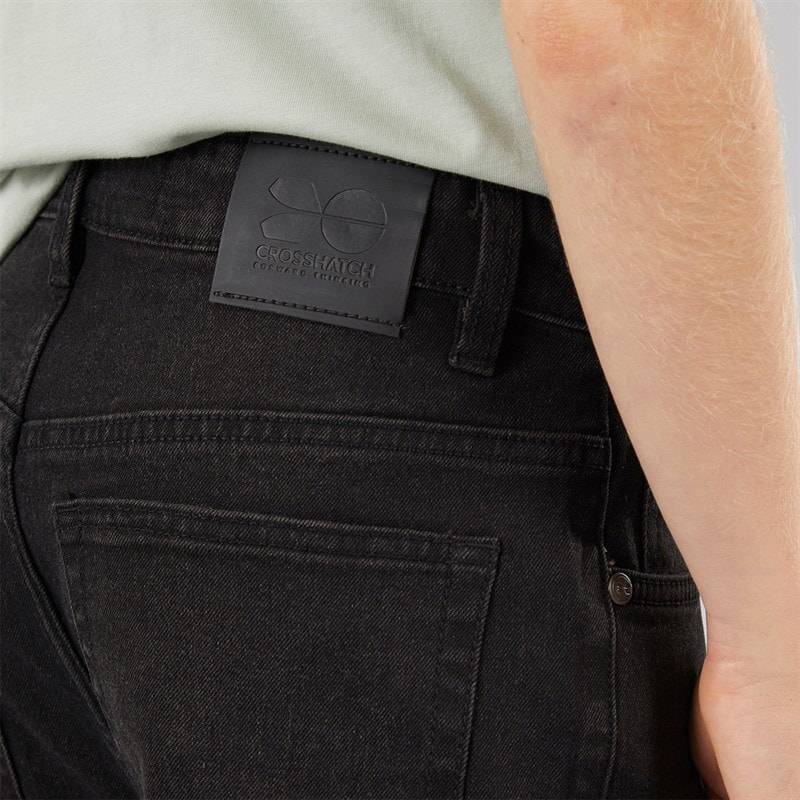 Crosshatch Boys Straight Jeans Black Washed - Image 3