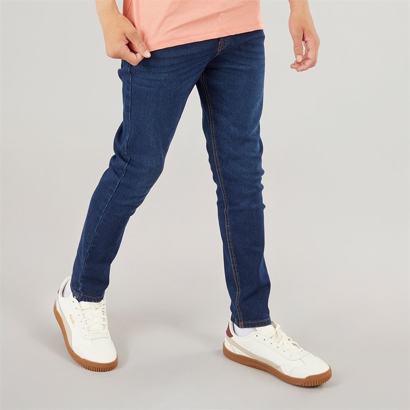 Crosshatch Boys Slim Jeans Dark Wash