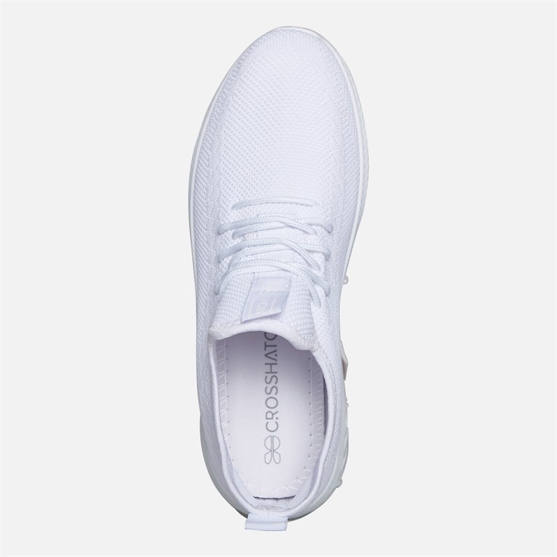 Crosshatch Mens Antioch Trainers White - Image 4