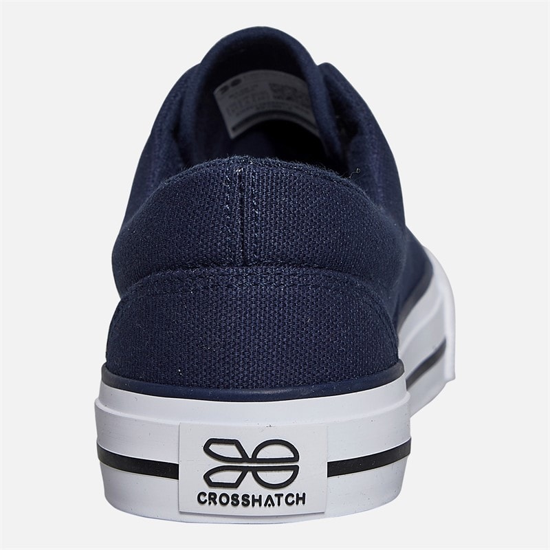 Crosshatch Junior Boys Skywalk Canvas Pumps Navy - Image 3