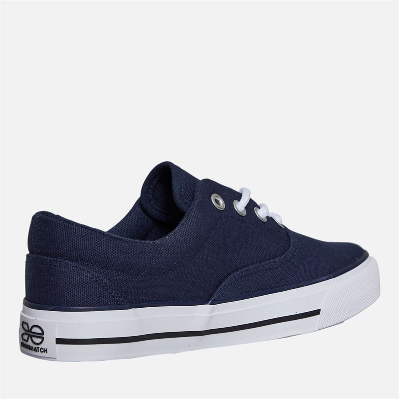 Crosshatch Junior Boys Skywalk Canvas Pumps Navy - Image 5