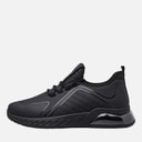 Crosshatch Mens Clarington Trainers Black Mono