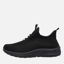 Crosshatch Womens Antioch Trainers Black Mono