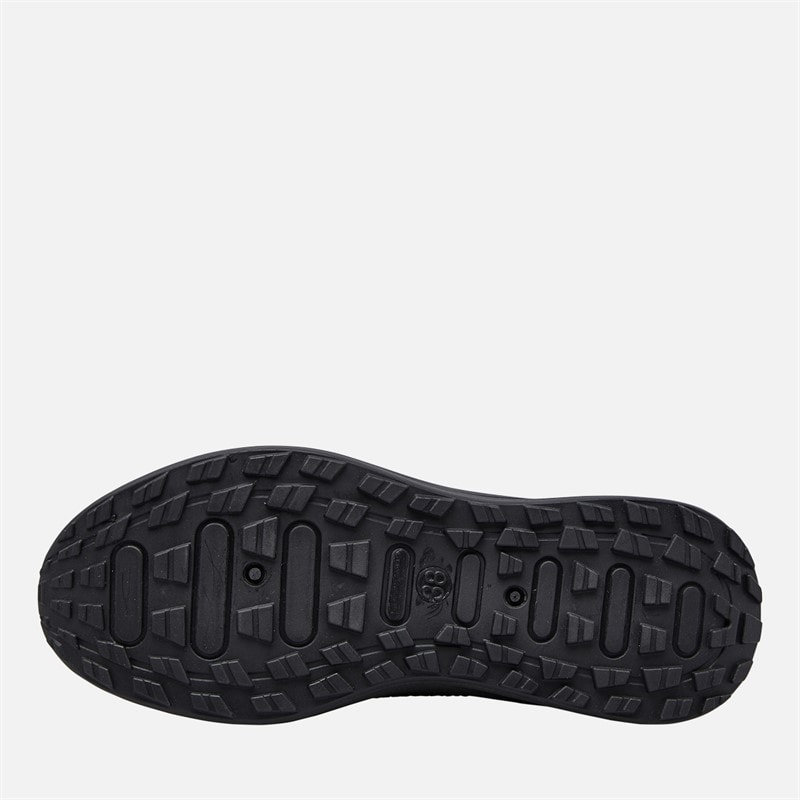 Crosshatch Womens Antioch Trainers Black Mono - Image 2