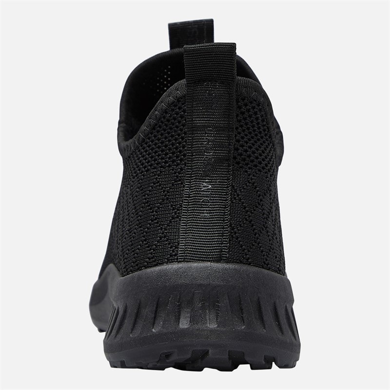 Crosshatch Womens Antioch Trainers Black Mono - Image 3