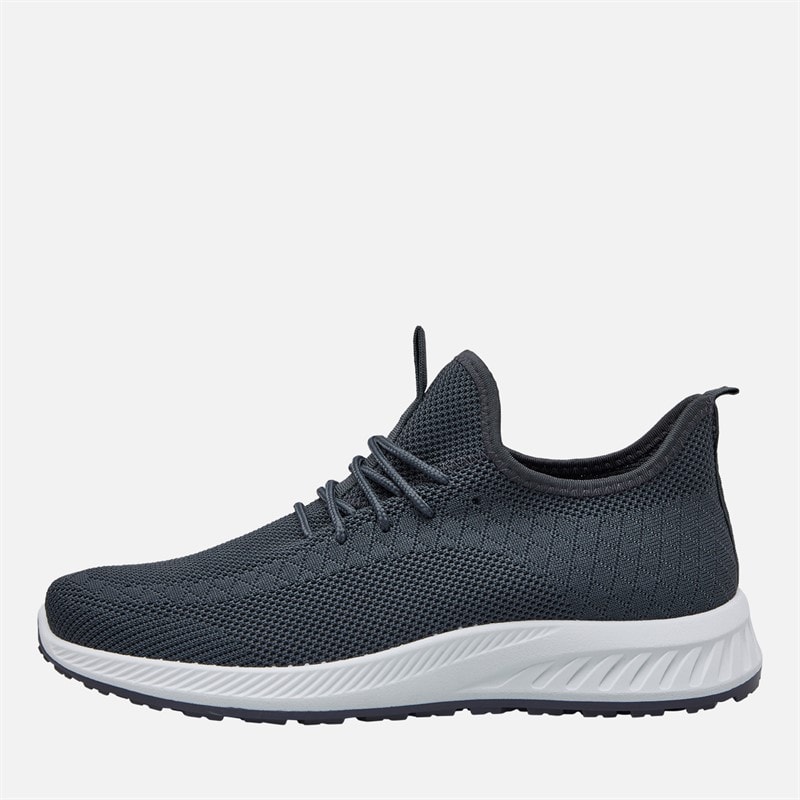 Crosshatch Mens Antioch Trainers Grey