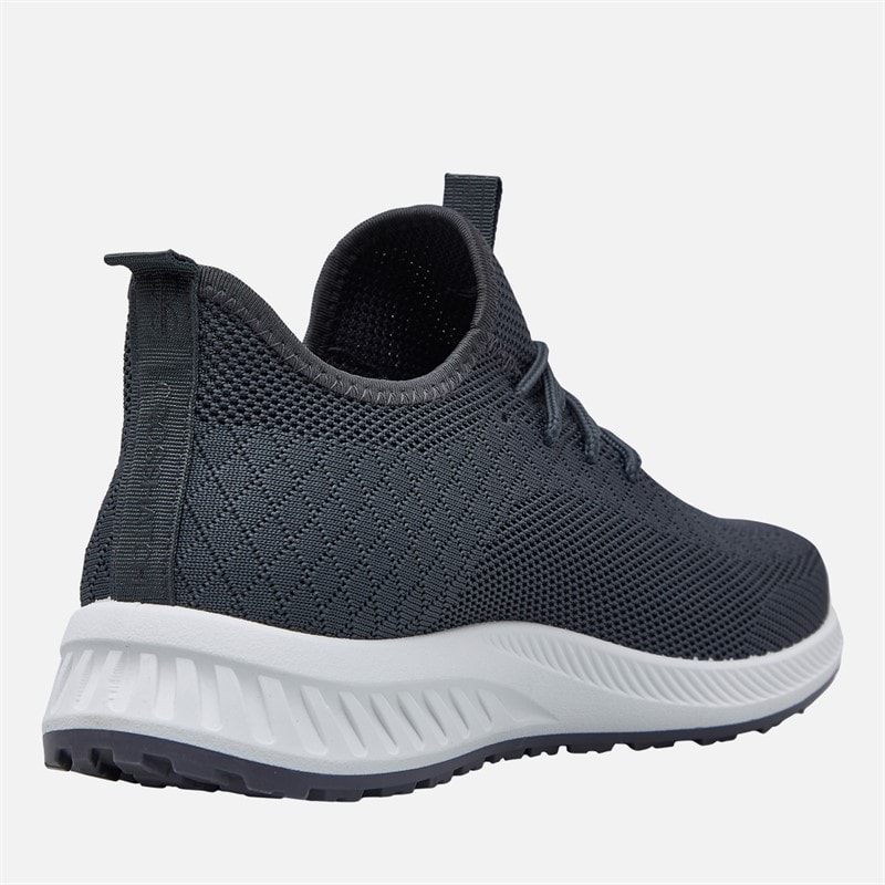 Crosshatch Mens Antioch Trainers Grey - Image 5