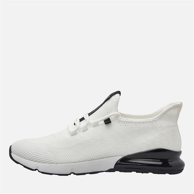 Crosshatch Mens Smitlay Trainers White/Black