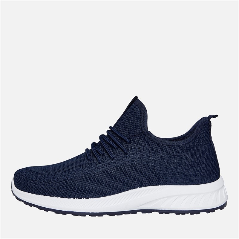 Crosshatch Mens Antioch Trainers Navy