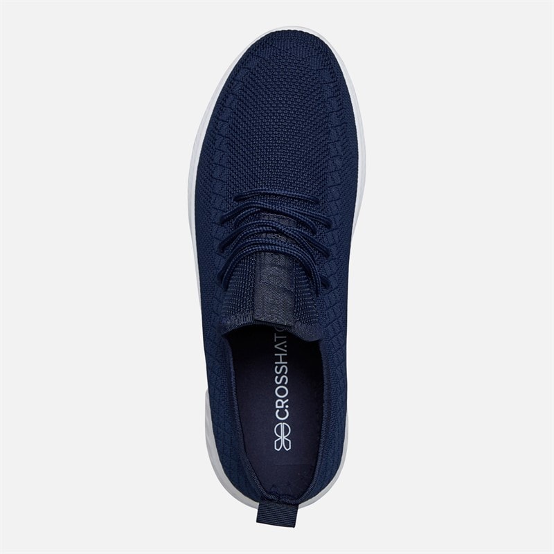 Crosshatch Mens Antioch Trainers Navy - Image 4