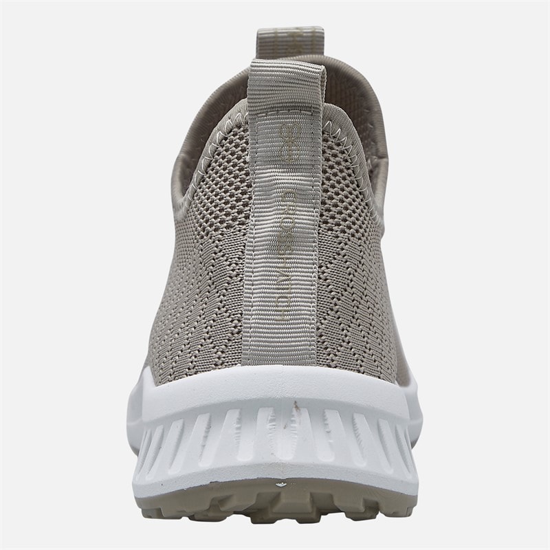Crosshatch Womens Antioch Trainers Stone - Image 3