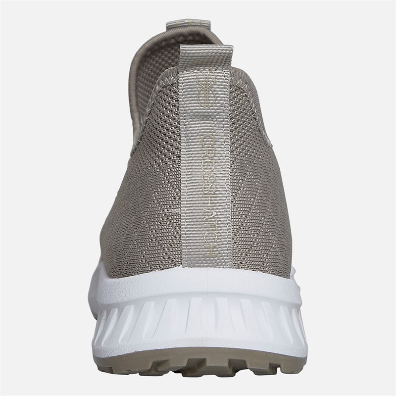 Crosshatch Mens Antioch Trainers Stone - Image 3