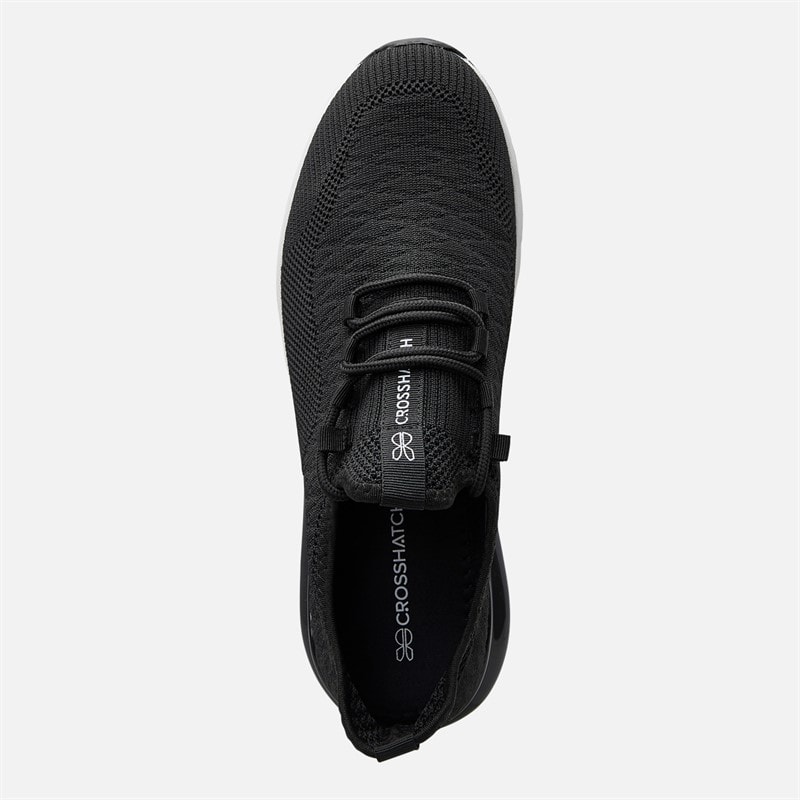 Crosshatch Mens Smitlay Trainers Black - Image 4