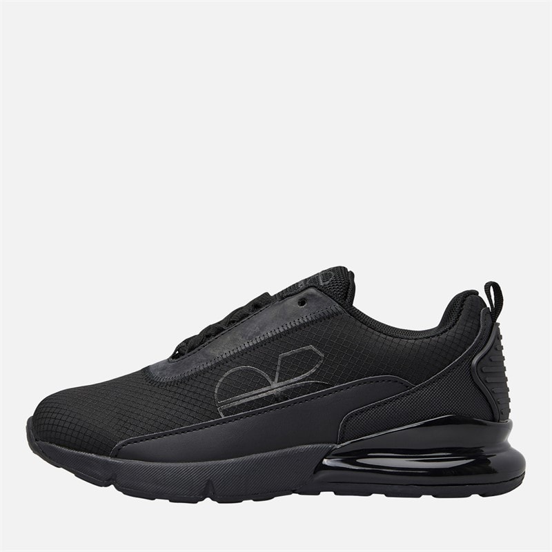 Crosshatch Junior Boys Smitlay II Trainers Black Mono