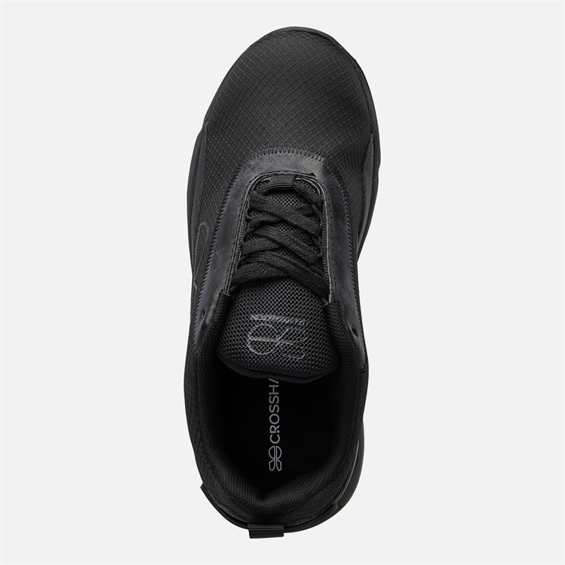 Crosshatch Junior Boys Smitlay II Trainers Black Mono - Image 4