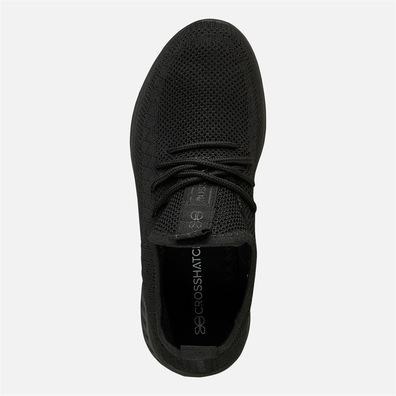Crosshatch Junior Boys Antioch Trainers Black Mono - Image 4