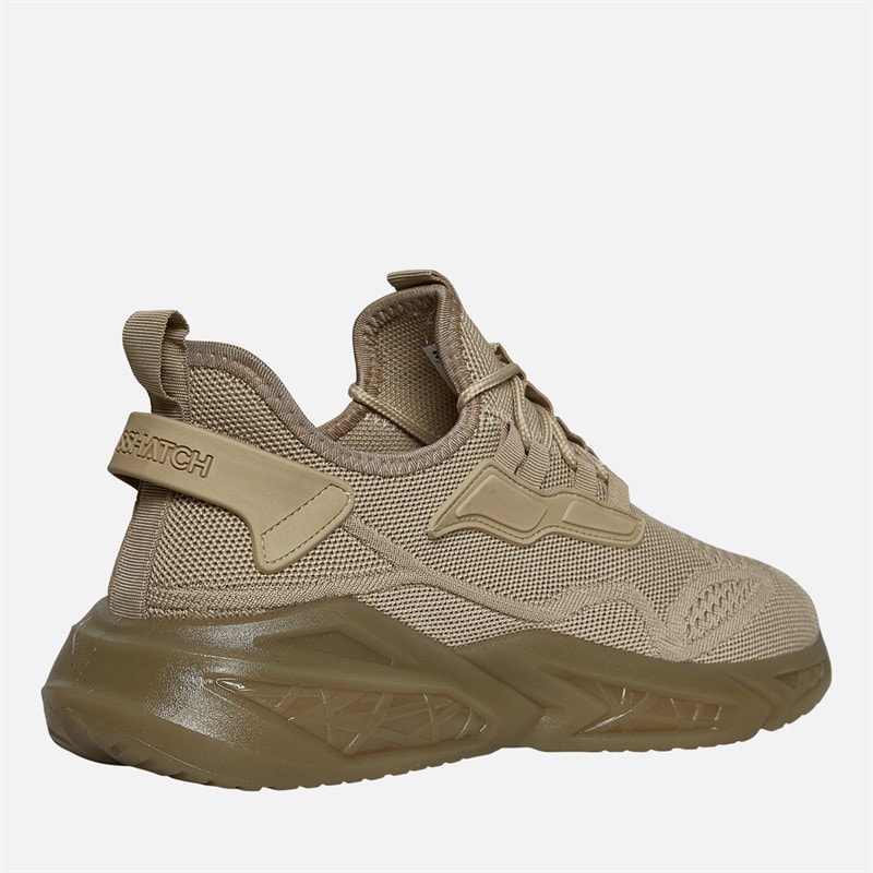 Crosshatch Mens Nantycaws Trainers Stone - Image 5