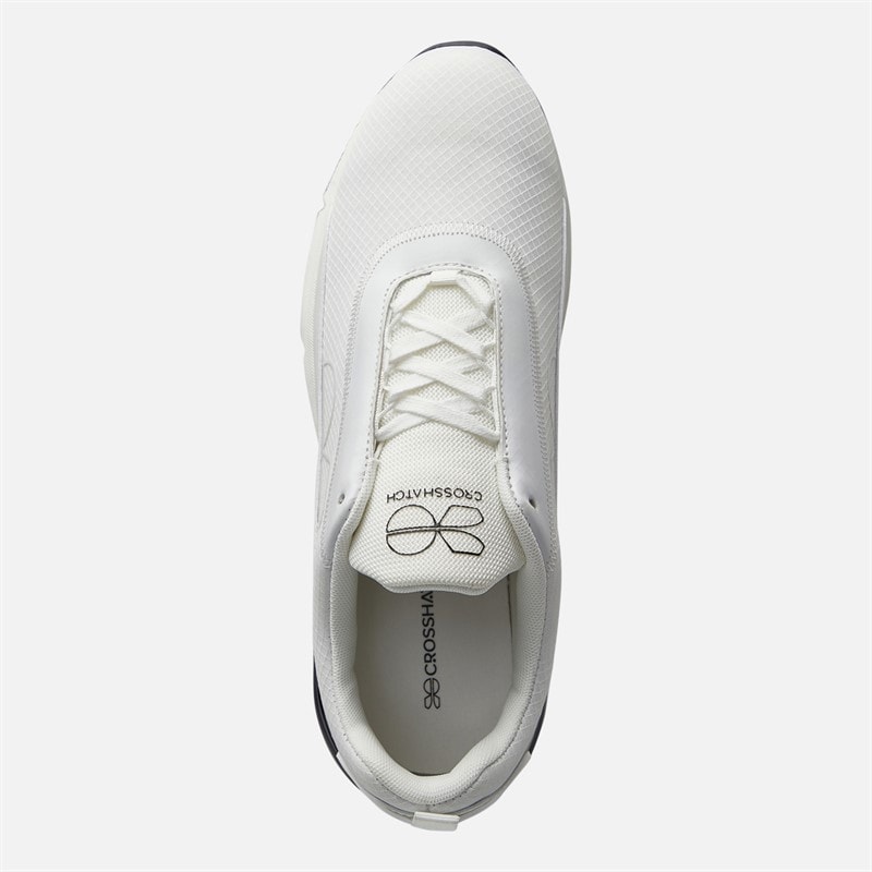 Crosshatch Mens Smitlay II Trainers White/Navy - Image 4