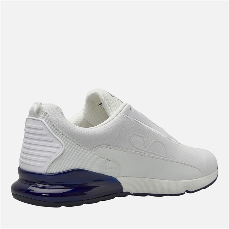 Crosshatch Mens Smitlay II Trainers White/Navy - Image 5
