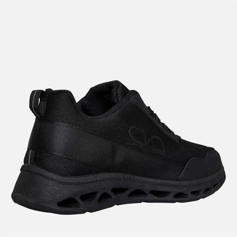Crosshatch Junior Boys Jesmond Trainers Black Mono - Image 5