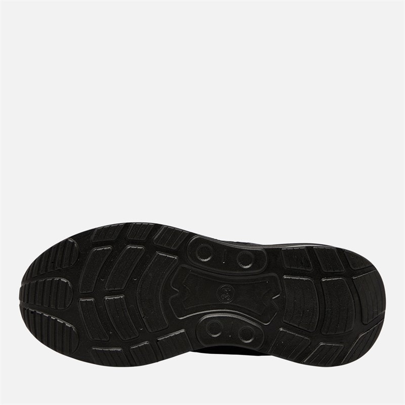Crosshatch Junior Boys Chiltern Trainers Black Mono - Image 2