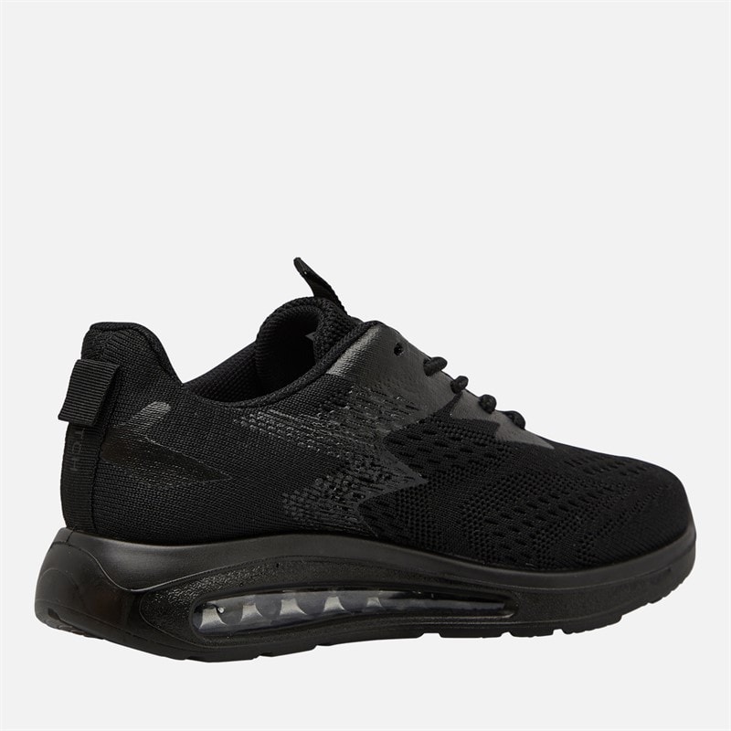 Crosshatch Junior Boys Chiltern Trainers Black Mono - Image 5