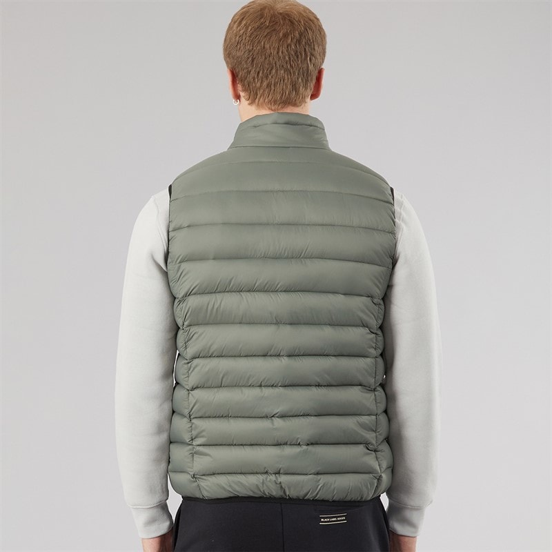 Crosshatch Mens Gattering Gilet Sage - Image 2