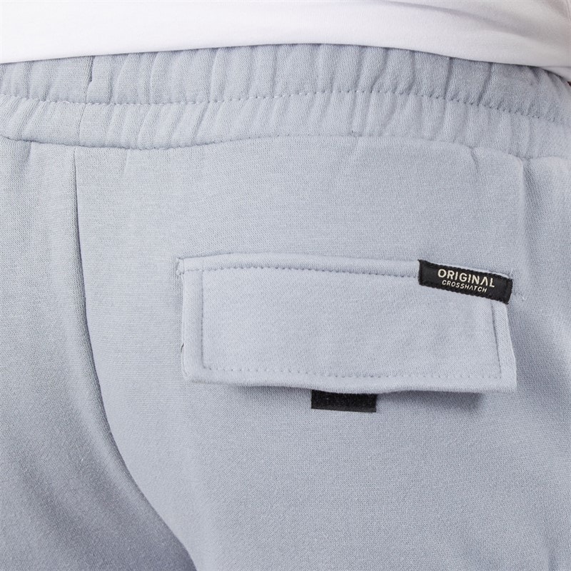 Crosshatch Mens Bardon Cargo Shorts Steel Blue - Image 3