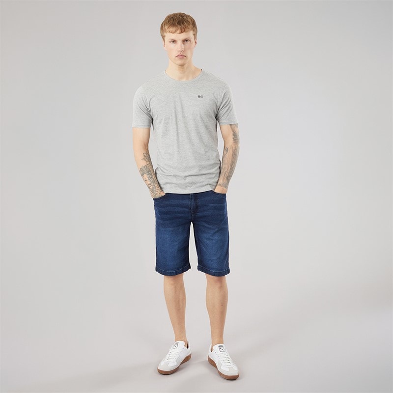 Crosshatch Mens Kamaline Denim Shorts Dark Wash - Image 4