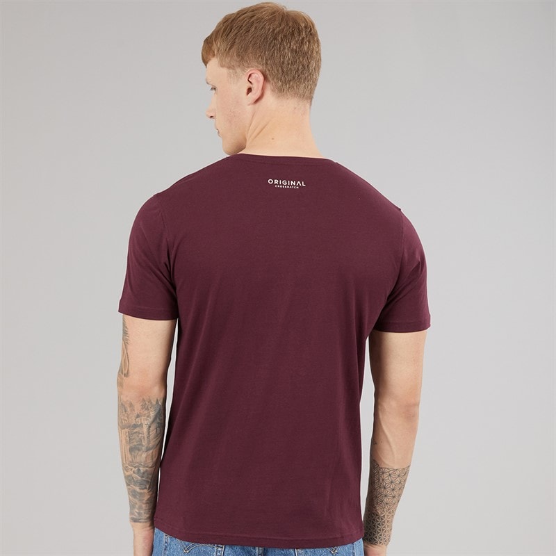 Crosshatch Mens Motocross T-Shirt Rasin - Image 2
