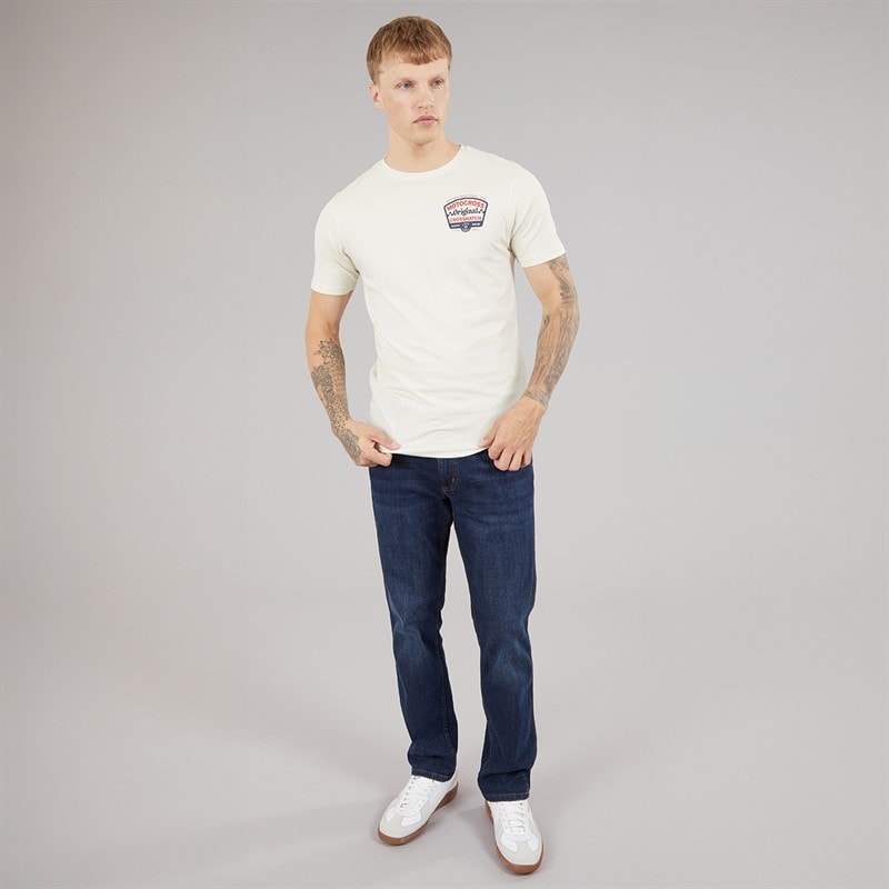 Crosshatch Mens Motocross T-Shirt Off White - Image 4