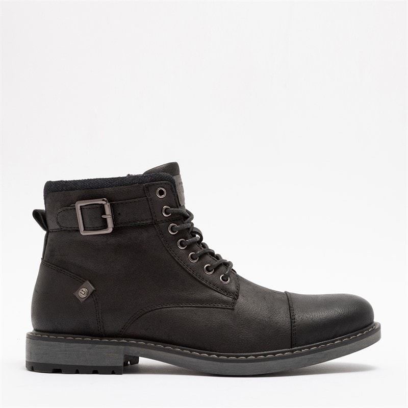 Deakins Mens Barrie Strap Work Boots Black - Image 1