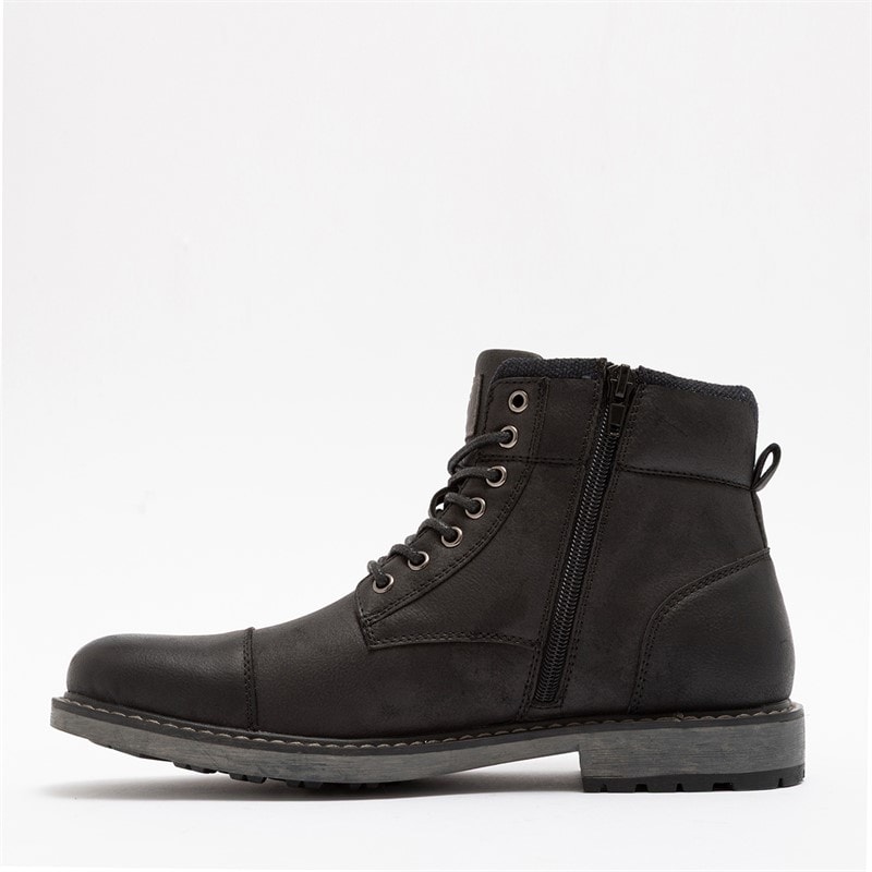 Deakins Mens Barrie Strap Work Boots Black - Image 3