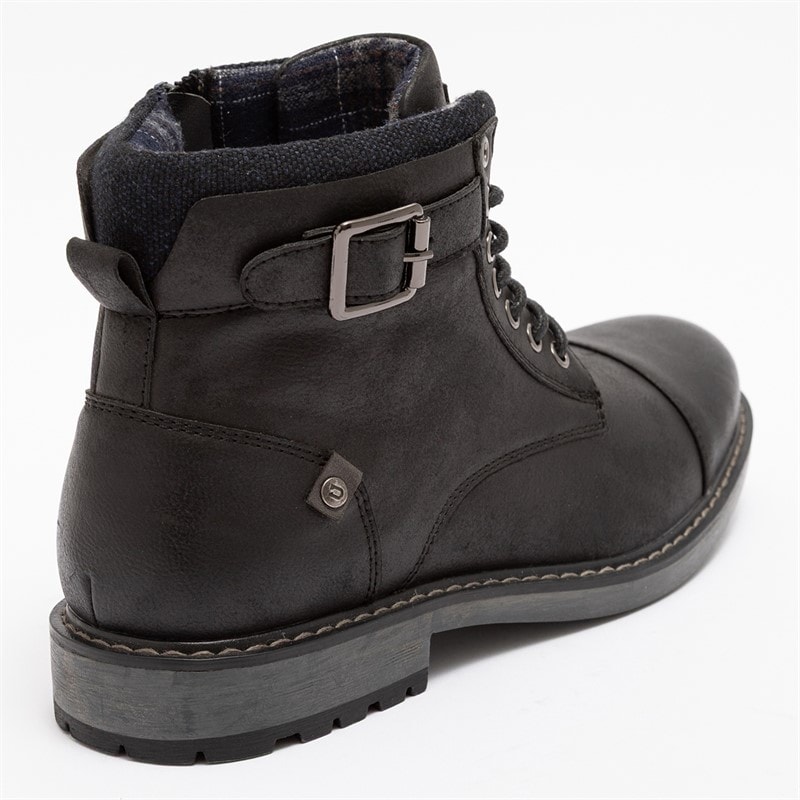 Deakins Mens Barrie Strap Work Boots Black - Image 4