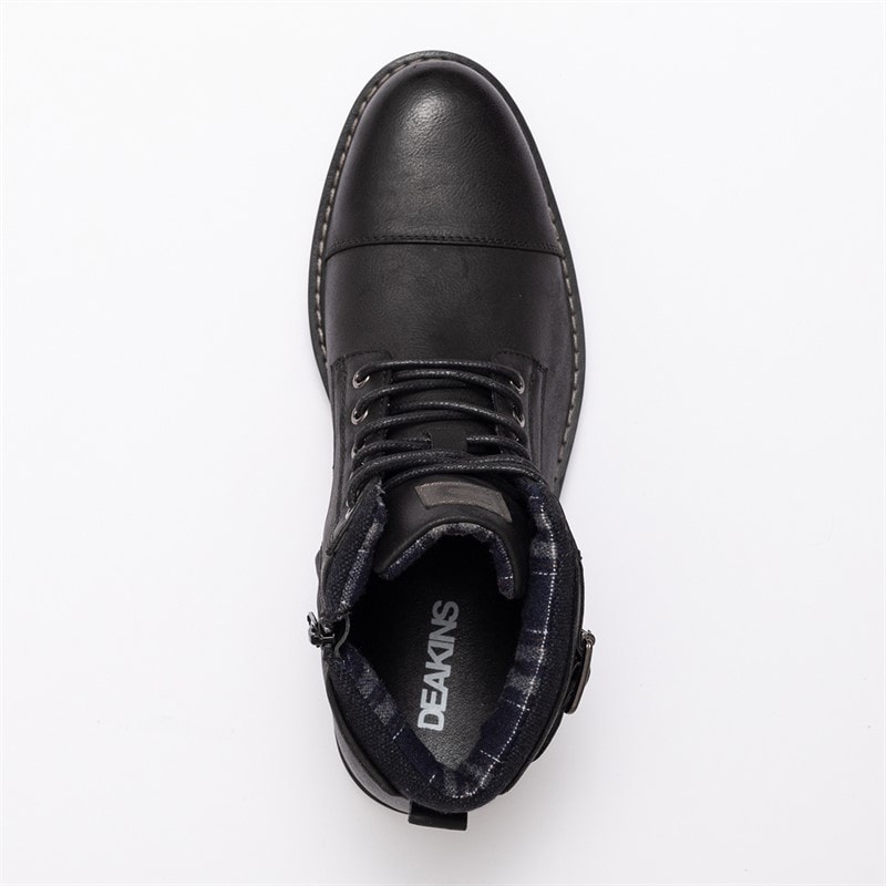 Deakins Mens Barrie Strap Work Boots Black - Image 5