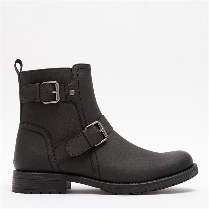 Deakins Mens Harris Biker Boots Black