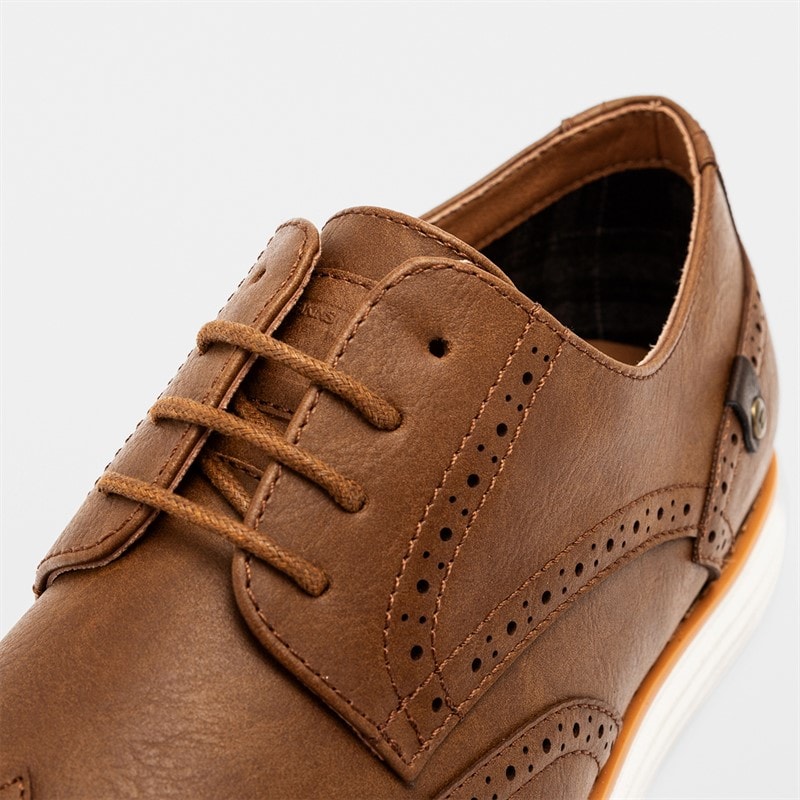 Deakins Mens Karl Brogue Shoes Tan - Image 4