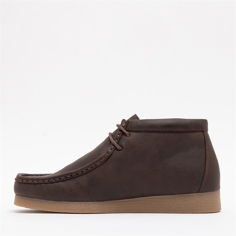 Deakins Mens Rivington Boots Brown PU - Image 3