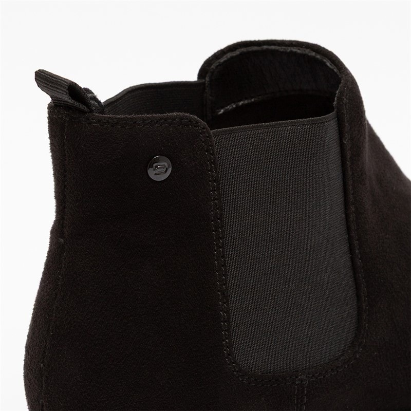 Deakins Mens Morley Chelsea Boots Black Suede - Image 4