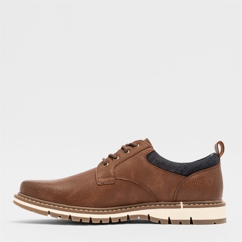 Deakins Mens Cambridge Shoes Tan - Image 3