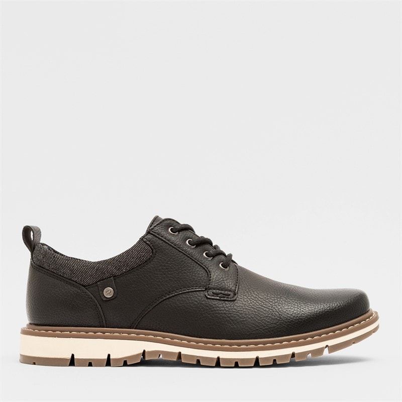 Deakins Mens Cambridge Shoes Black