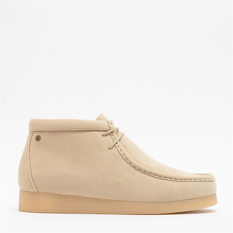 Deakins Mens Rivington Boots Taupe Sand Suede - Image 1