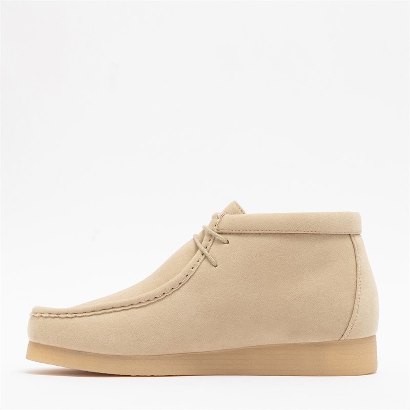 Deakins Mens Rivington Boots Taupe Sand Suede - Image 3